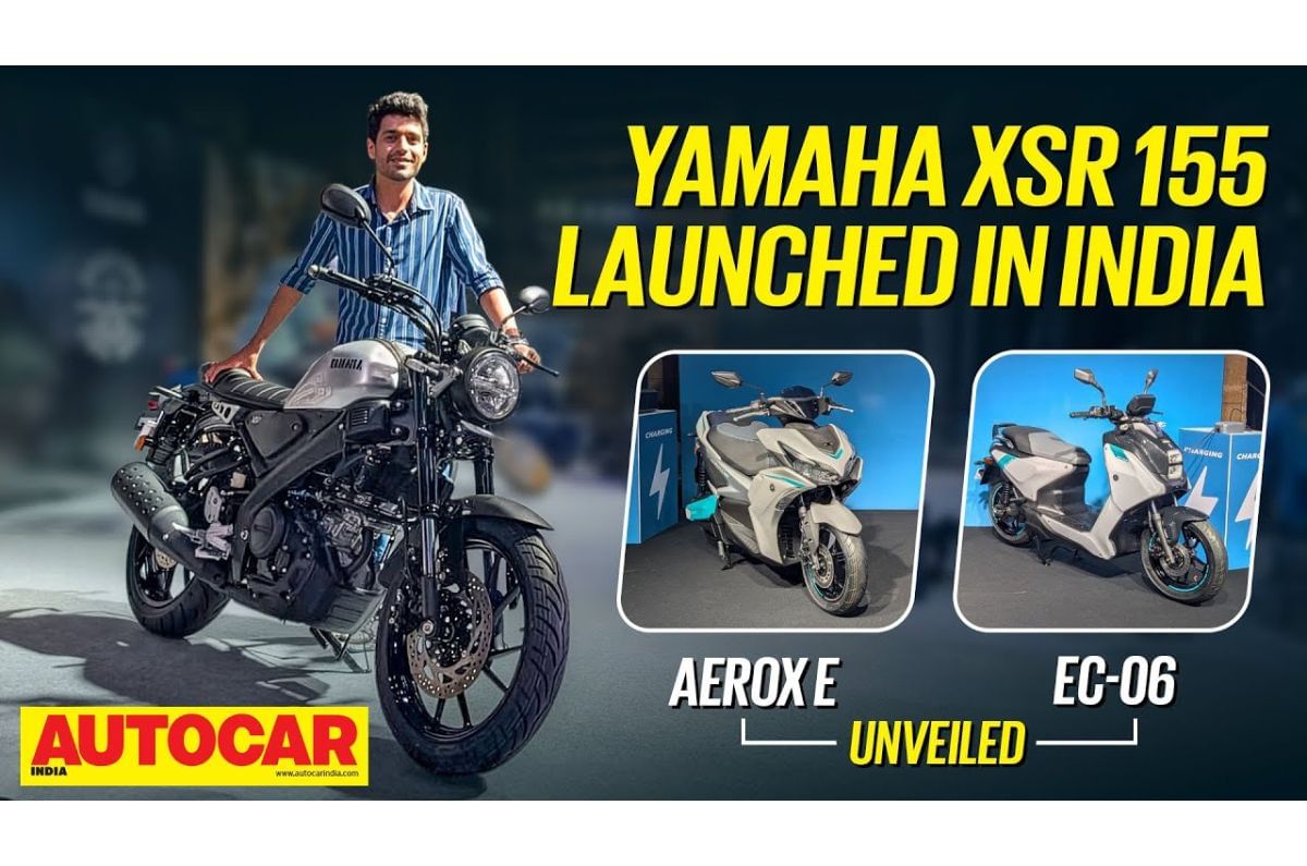 Yamaha XSR155, Aerox E and EC-06 walkaround video